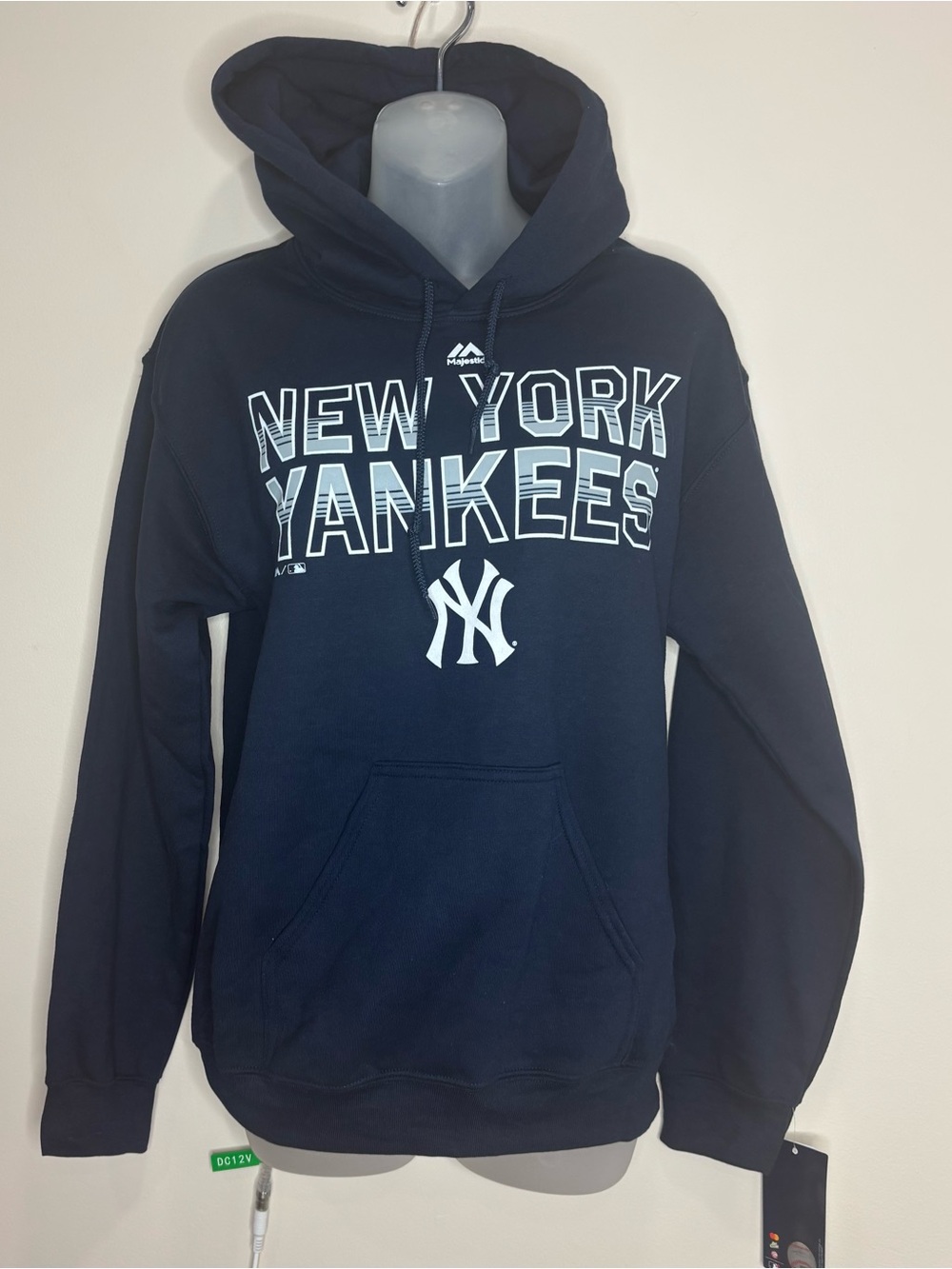 Majestic New York Yankees Navy Crewneck Hoodie size small new nwt sports